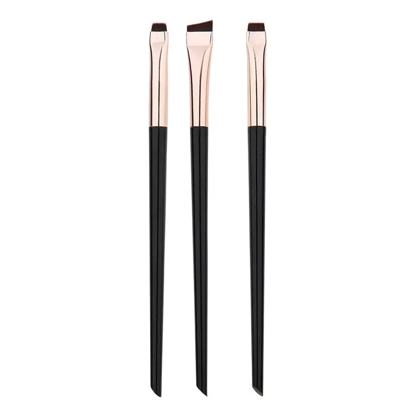 3pcs/set Blade Eyeliner Brush Eyebrow Brush Portable Flat Fine Eye Liner Brow Contour Makeup Brushes Makeup Brush Set