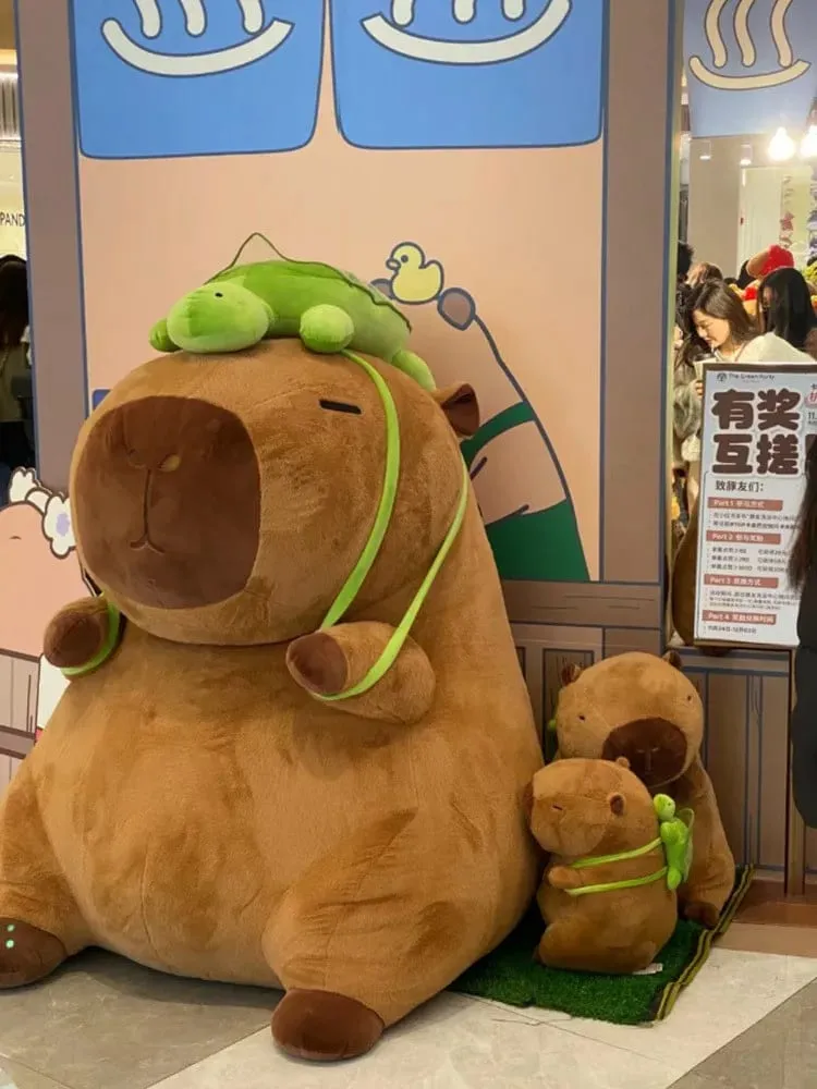 Super sized capybara plush toys cute baby pillows for children giant capybara pillows as birthday gifts for couples