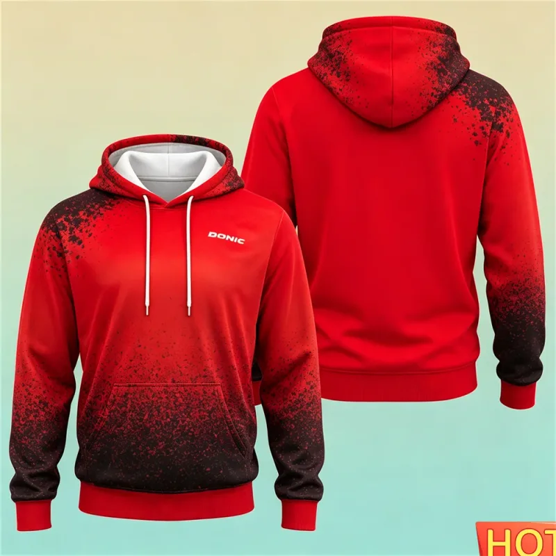 Autumn/Winter Men's Sports Hoodie Table Tennis Men's women's Hoodies Polyester Breathable Men Hoodeds Sweatshirt Sportswear tops