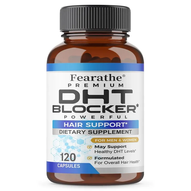 DHT Blocker Powerful Saw Palmetto and Biotin Hair Growth Supplement Promotes Hair Growth Strengthens Hair and Scalp