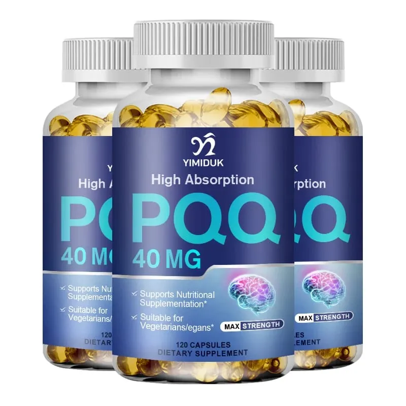 PQQ Capsules 40mg Mitochondrial Biogenesis Support Cell Brain & Heart Health Energy Boost Cognitive Function Antioxidant