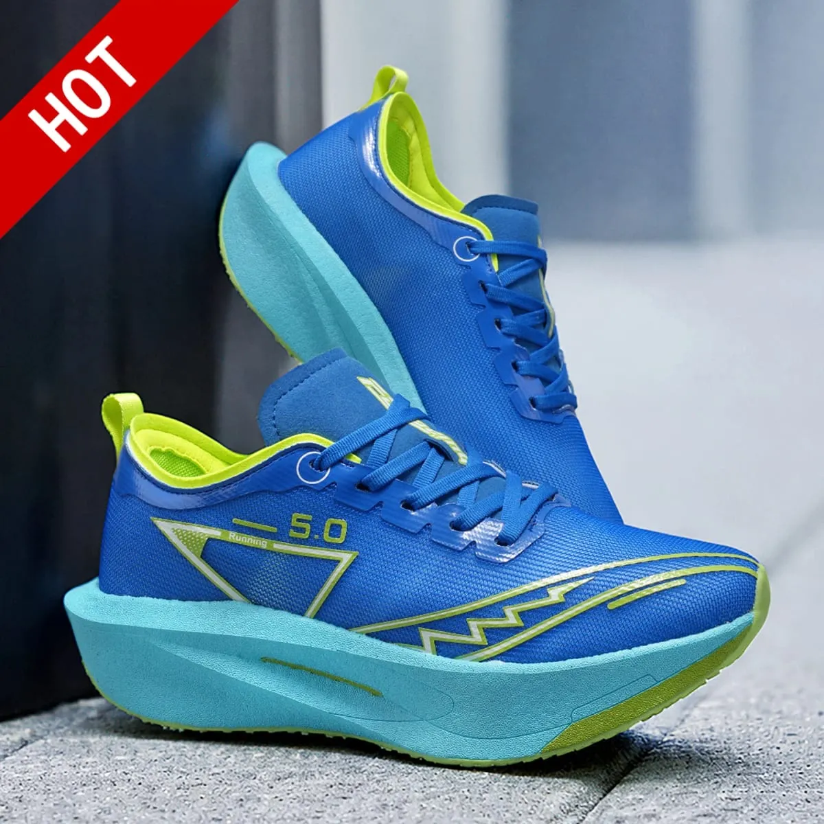 Marathon Men Running Shoes Carbon Board Speciality Sports Breathable Lightweight Women's Comfortable Athletic Chunta Sneakers 5