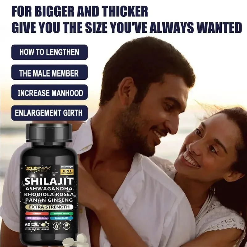 Natural Powerful Male Supplement with Shilajit Ashwagandha & Ginseng Extract