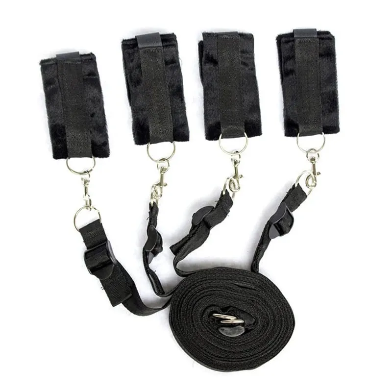 No Vibrator Ερωτικά Slave Παιχνίδια σεξ για Γυναίκα Ζευγάρια BDSM Bondage Σετ ποδιών Ανοιχτά συγκρατήματα λαιμού Χειροπέδες στον αστράγαλο Ιμάντες μανσέτας Κατάστημα