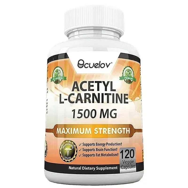 Acetyl L-Carnitine Capsules Unisex Energy & Metabolic Support Dietary Supplement Increase Body Performance Promote Metabolic
