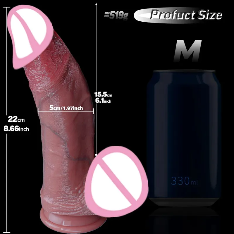 Riesiger dicker Dildo, realistische Dildos, Durchmesser, Umfang, Dildo für den Anal-G-Punkt, stimulieren körpersicheres, großes Analspielzeug mit riesigem Saugnapf