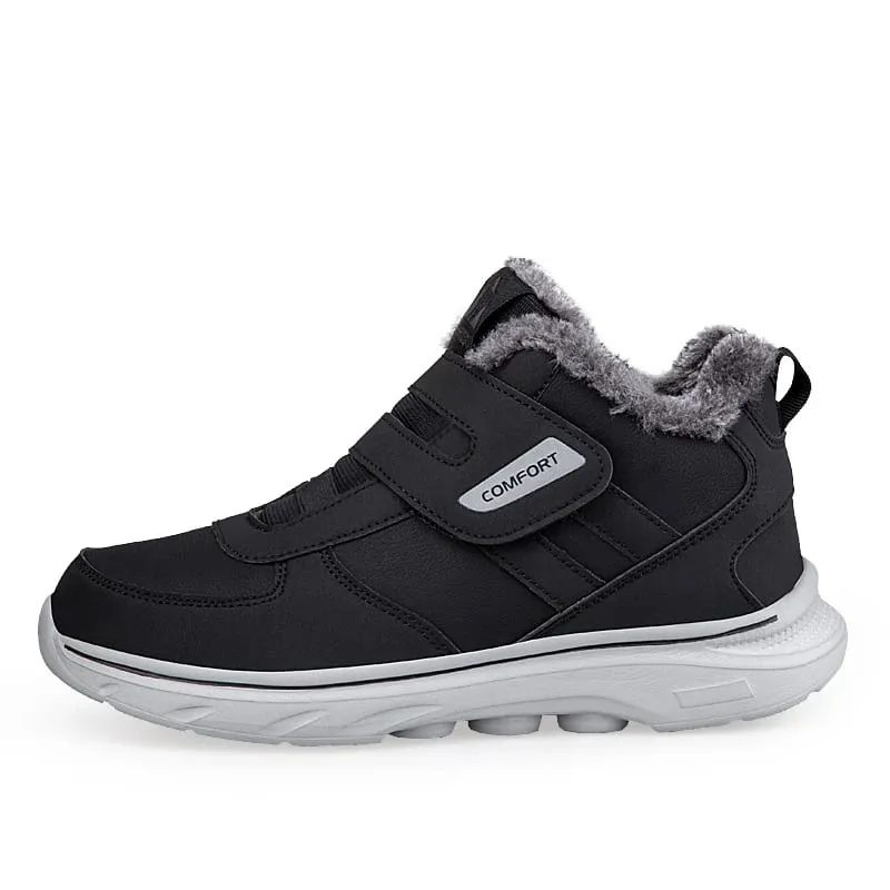 Inverno de pelúcia tornozelo tênis ortopédicos ajustável sapatos para diabéticos sapatos de caminhada esportes gancho e laço pés inchados polegar eversão