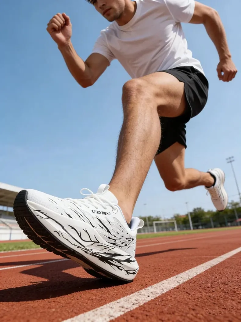 Carbon Board Marathon Men Running Shoes Speciality Sports Breathable Lightweight Comfortable Athletic Chunta Sneakers Plus Size
