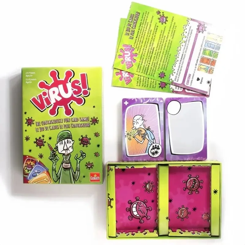2026 Family Strategy Card Game Set Virus Series 1&2 & Halloween Adult Party Board Game Youth Group Interactive Entertainment