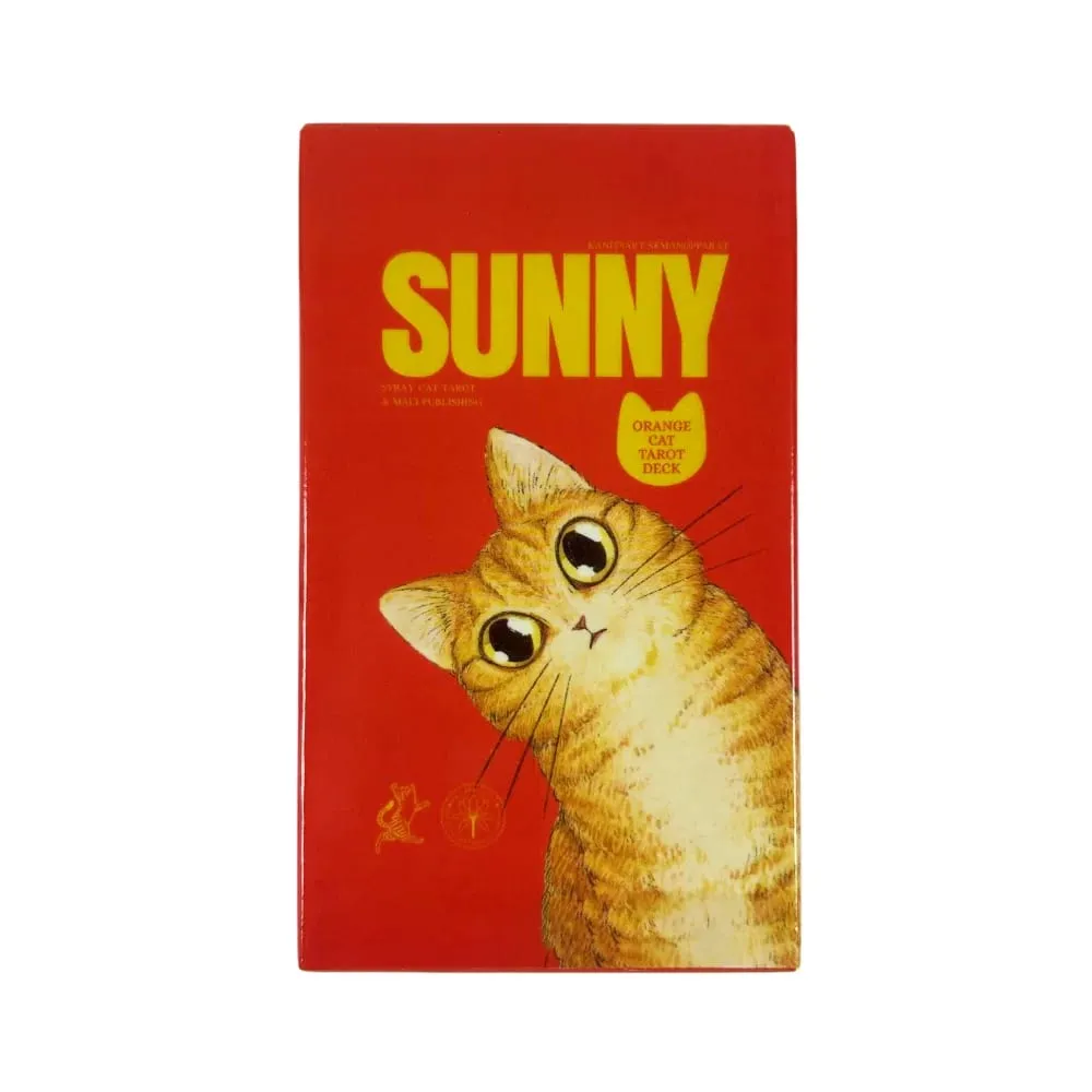 Sunny Orange Cat Tarot Cards A 78PCS Deck Best Gift-giving For Cat Lover Great For Beginners Meditation & Party Games