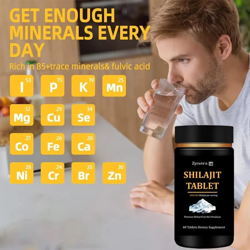 High Purity Shilajit Supplements Male Enhancing Strength and Endurance Capsules In-crease Size & Stamina Boost Performance Pill