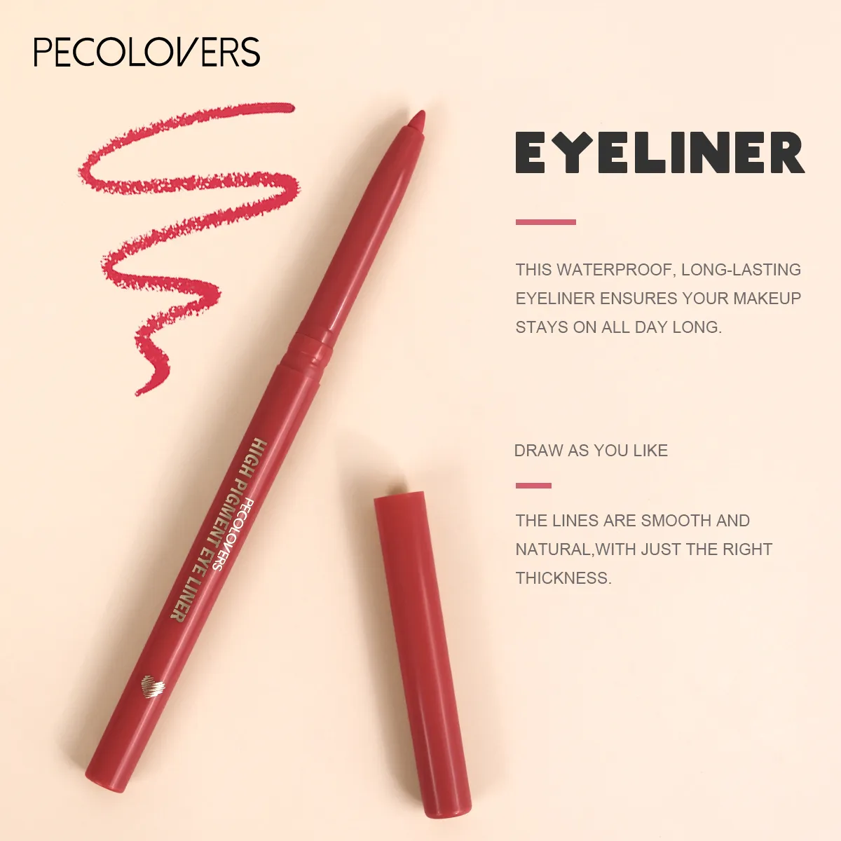 1 Pcs Multi-colors Matte Eyeliner Pencil High Color Rendening Used As Eyeliner and Eyeshadow Eye-catching Eye Makeup