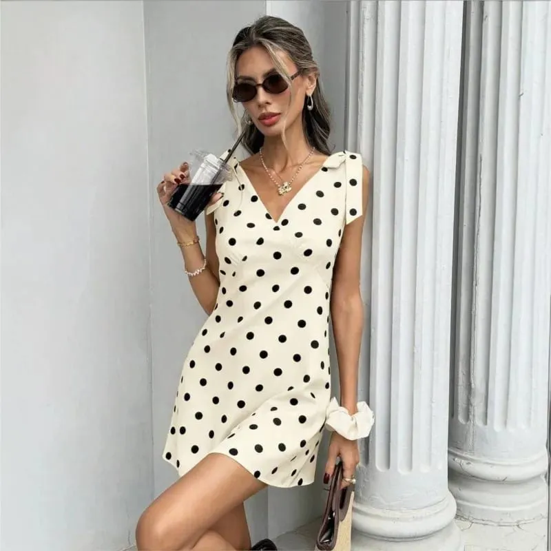 2026 Women's New Summer Dress Elegant Sexy Slimming Wave Point Beach Resort Fashion Comfortable Party Style Dress Short Skirt
