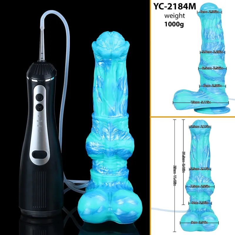 Large Squirting Horse Dildo Silicone Anal Plug Female Masturbator Prostate Massager Long Penis Adult Sex Toys for Women Men