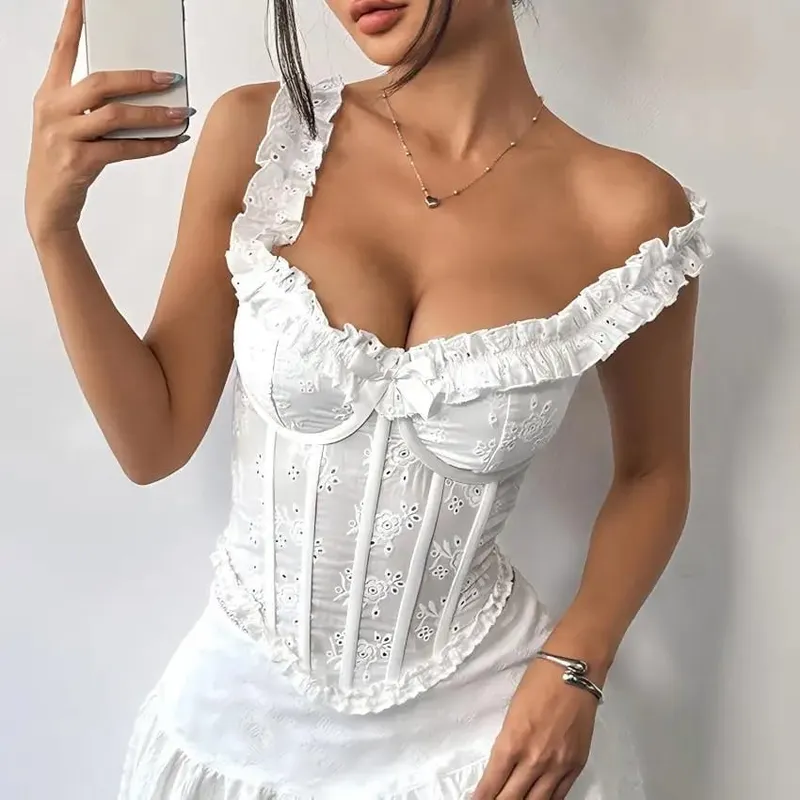 Sexy Lace Patchwork Sleeveless Women Sling Dress Fashion V-neck Waist-cinching Irregular Hem Vestidos Lady Summer New Party Wear
