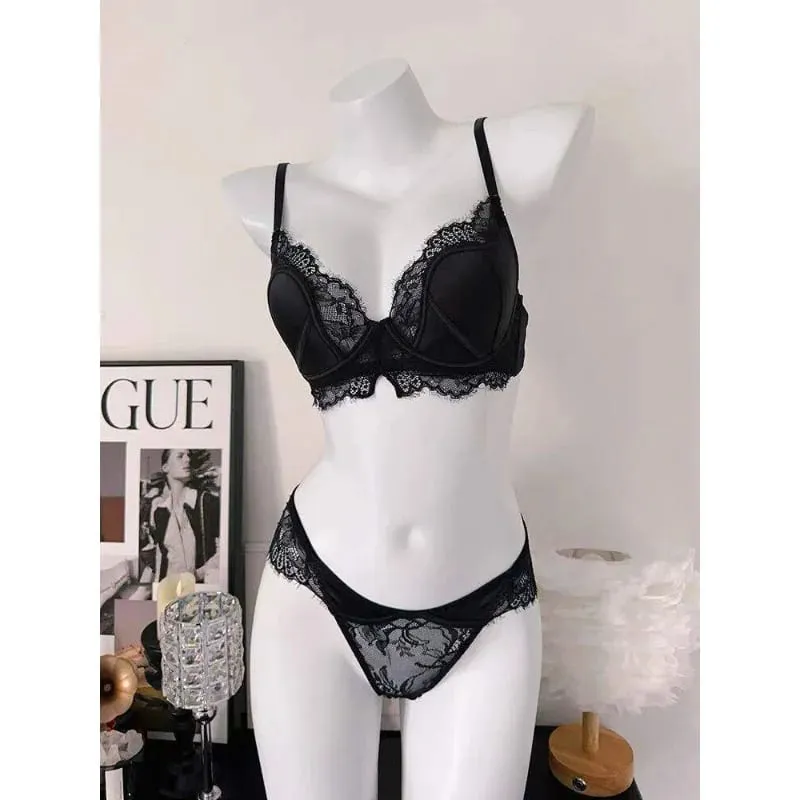 Black Purple French Lace Lingerie Full Bust Minimizer Bra Reduce Breast Size Lift Shape Prevent Sagging Sexy Push Up S-XL 32-38