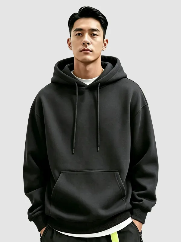 2026 New Men'sSweatshirt Casual Streetwear Pullovers Sport Fitness Pocket Hoodies Multi Color