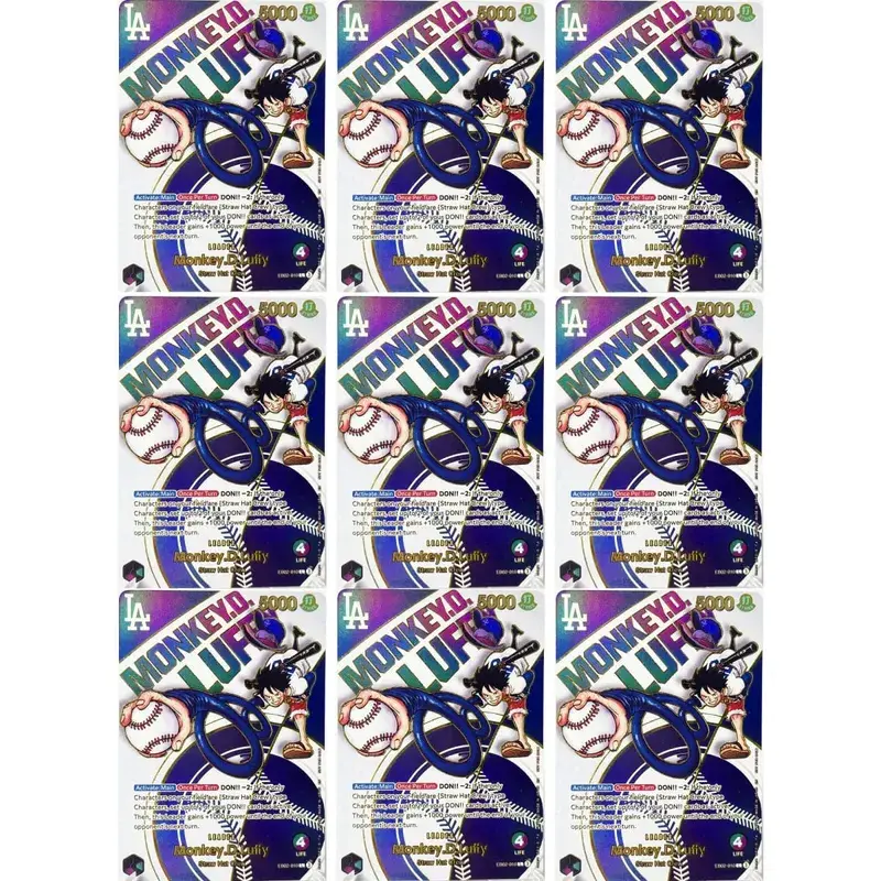 One Piece US College Basketball Luffy Promo Card Straw Hat Crew Anime Collectibles Replica High Quality Cards Foil Texture Card