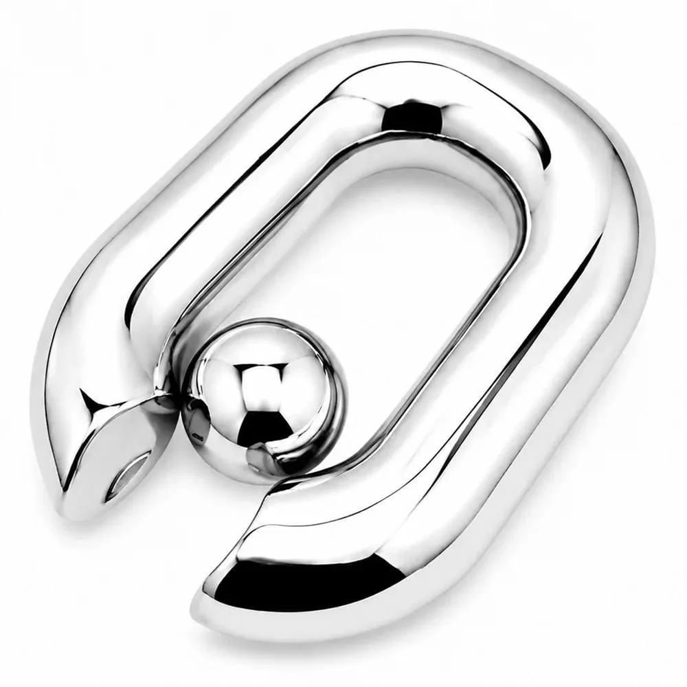 Male Heavy Duty BDSM Stainless steel Ball Scrotum Stretcher metal penis bondage Cock Ring Delay ejaculation male new Sex Toy men