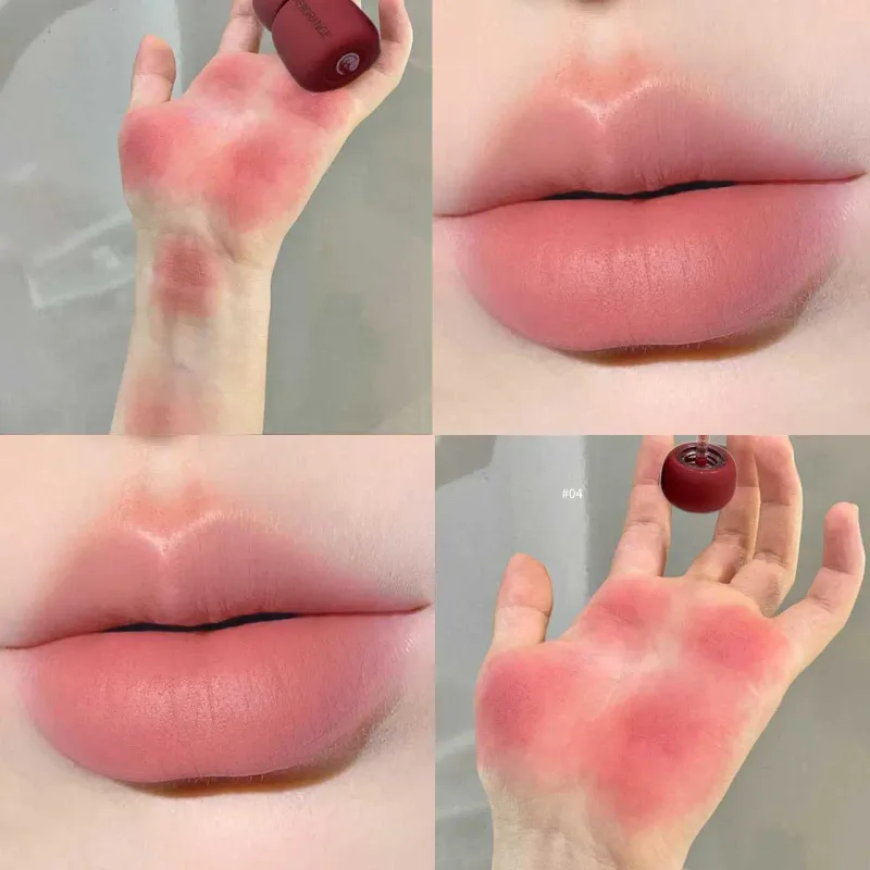 Herorange veludo fosco labial lama rico pigmento sem transferência de longa duração suave não seco ilumina a pele uso diário
