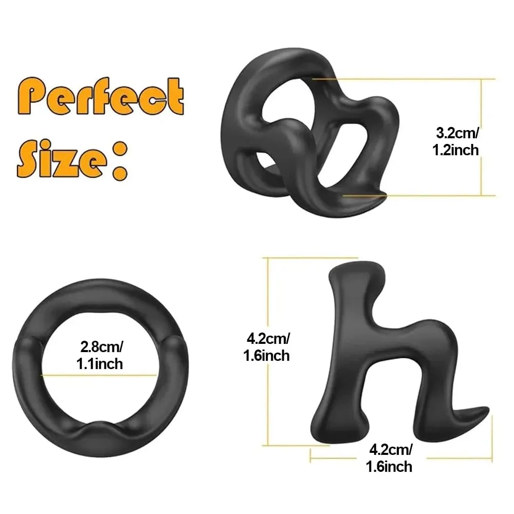 2026 Male Sex Toys Cock Ring for Men Delay Ejaculation Different Size Penis Rings Lock Penisring Cockring Adult Sex Supplies 18+