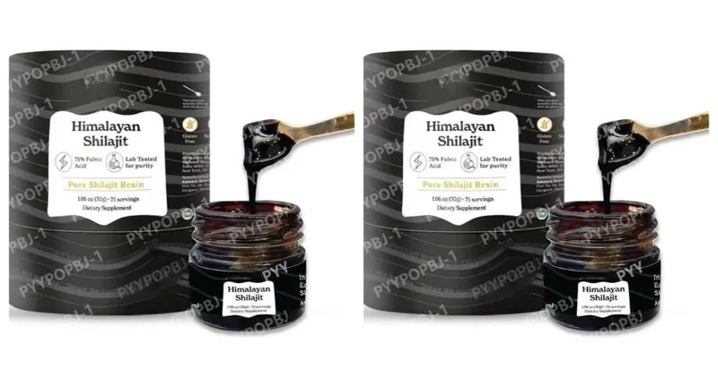 Himalayan Shilajit Resin Organic Natural Fulvic Acid ISO Certified 1.06 OZ 75 Servings 85+ Trace Minerals for Men and Women