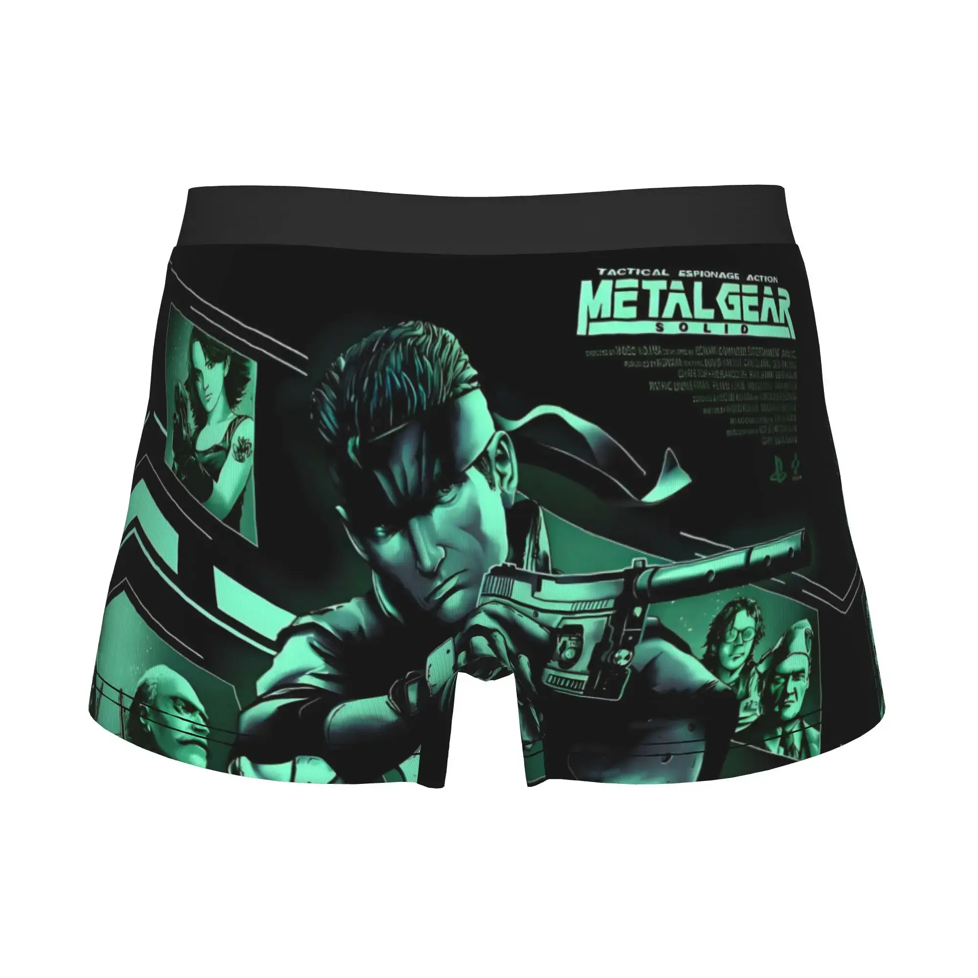 Thời trang nam Metal Gear Soli Game Đồ lót Hành động Phiêu lưu Stealth Video Boxer Briefs Quần short co giãn Quần lót Quần lót