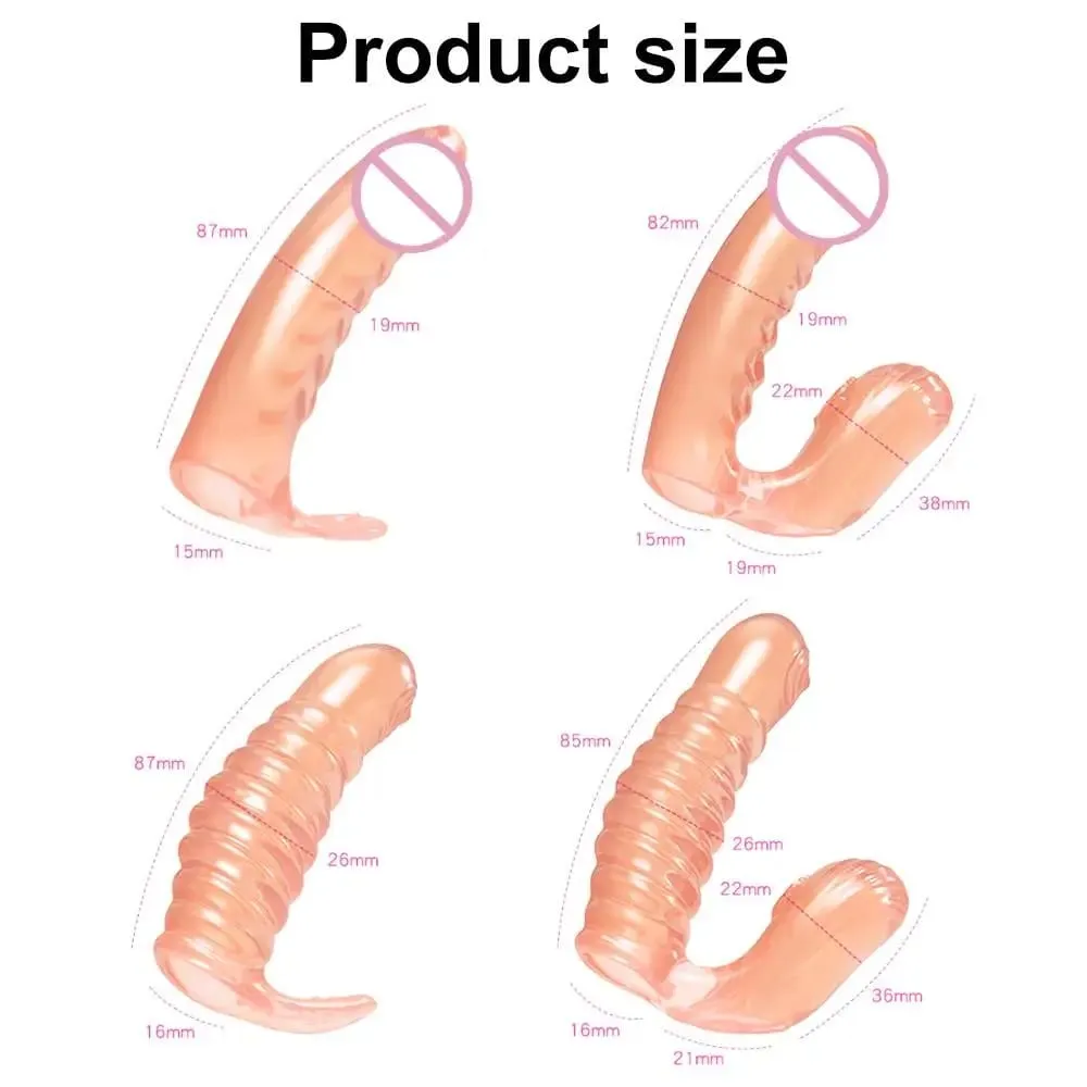 Sex Toys For Women Men Adult Erotic Bdsm G Spot Vagina Massager No Vibrator Butt Plug Finger Sleeve Clitoris Stimulator Sex Shop