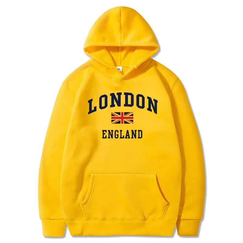 London Inggris Hoodie Pria Berkerudung Kaus Musim Dingin Musim Gugur Bulu Olahraga Luar Ruangan Kasual Pullover Pria Wanita Pakaian Hoodie