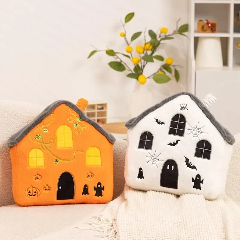 New Creative Halloween Ghost Plushie Soft Toy Pumpkin House Plush Pillow Funny Spooky Decor Cushion for Party Home