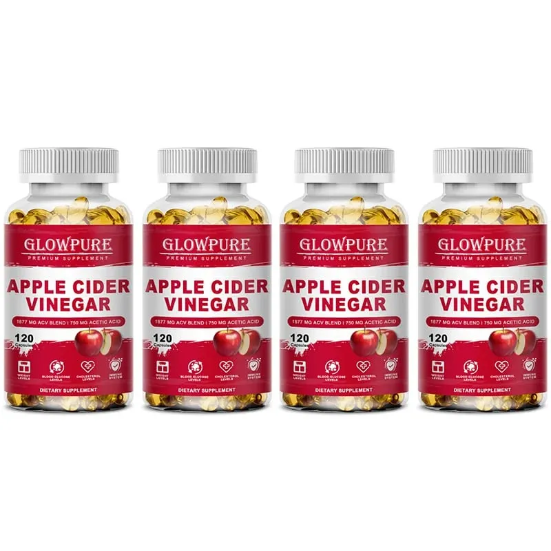 Apple Cider Vinegar Capsules for Digestion Detox & Weight Loss - Supports Fat Burn Bloating Relief & Constipation Support