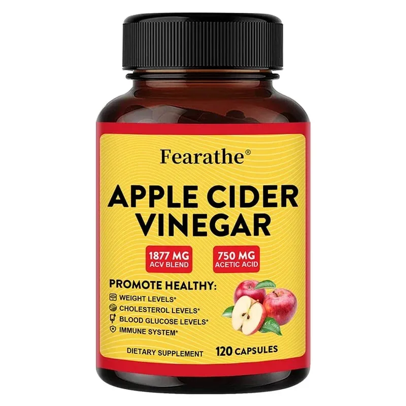 Apple Cider Vinegar Capsules na may Zinc at Vitamin D3 Support Metabolic Immune Digestive Gut Wellness & Daily Body Management