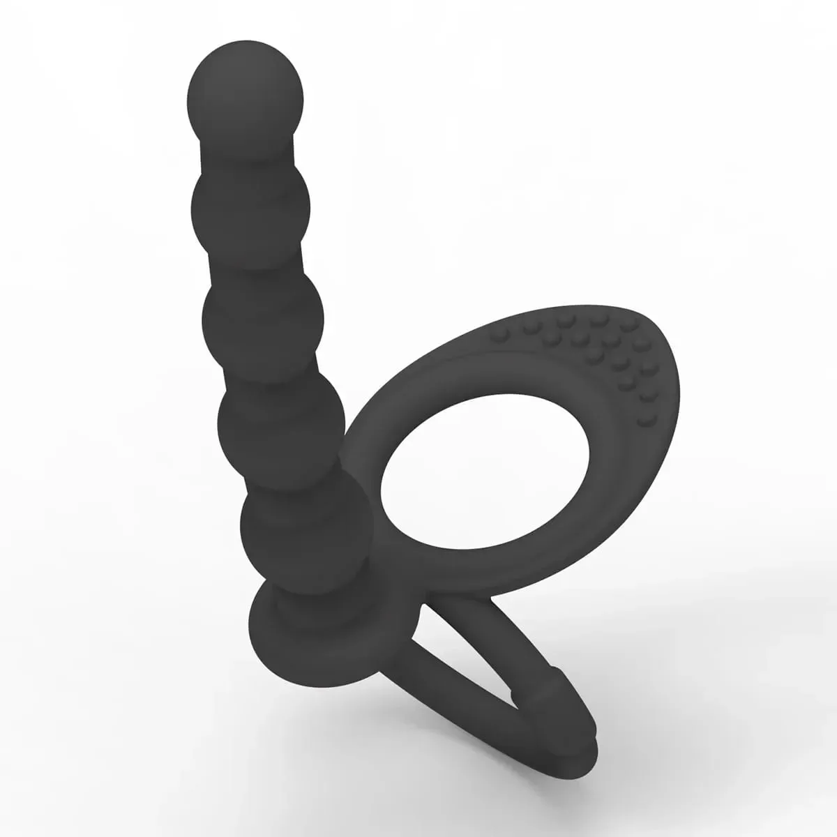 Silicone Double Cock Ring Anal Beads Butt Plug Dildo Clitoris Vagina Prostate Massager Sex Toys For Adult Women Couples Sex Shop