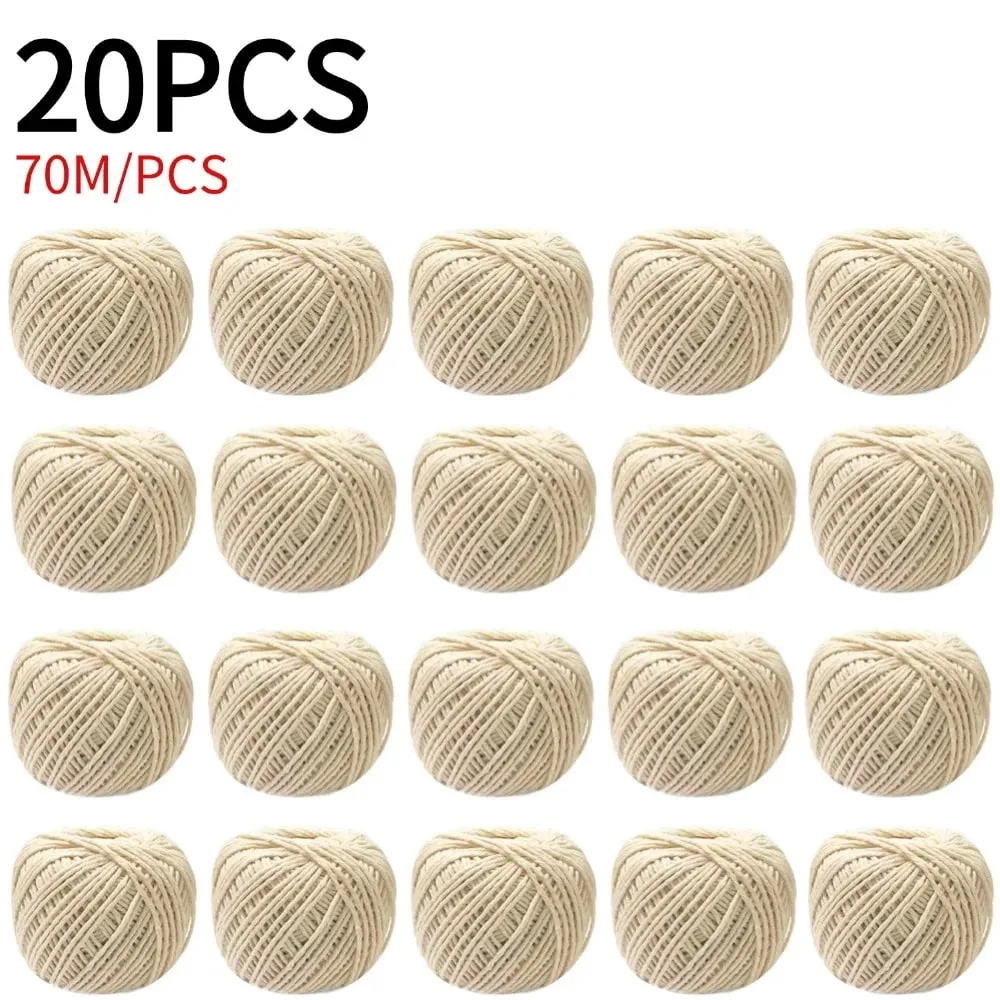 1/2/3/4/5/10/20PCS Cooking Tools Butcher's Cotton Twine Meat Prep Trussing Turkey Barbecue Strings Meat Sausage Tie Rope Cord