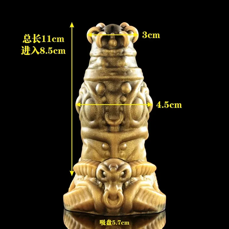 12 Zodiac Signs Series Alien-shaped Penis Realistic Dildo Vaginal Anal G-spot Stimulator with Suction Cup Orgasm Adult Sex Toys