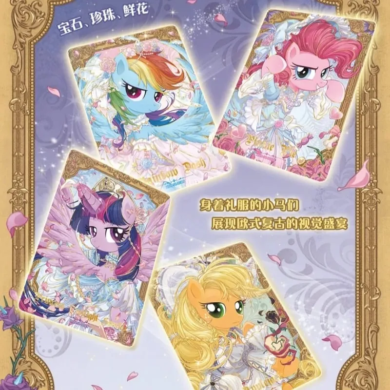 Genuine My Little Pony Series Cards Rarity Twilight Sparkle Game Collectible Cards Anime Merchandise Holiday Gifts