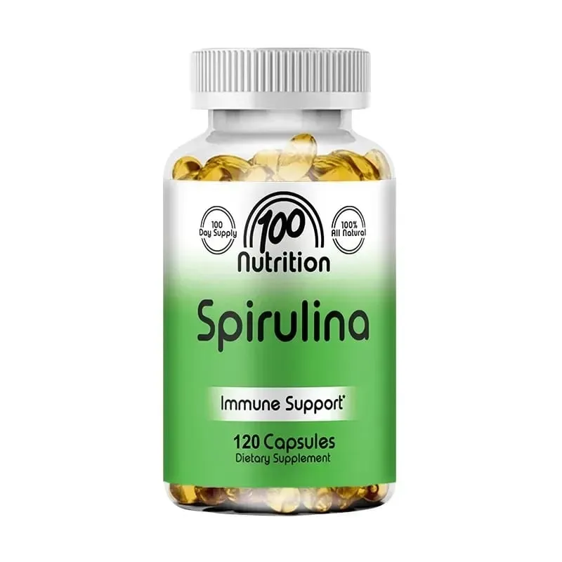 Spirulina Softgels Organic Superfood Algae - Supports Cardiovascular and Immune System Health Powerful Antioxidant
