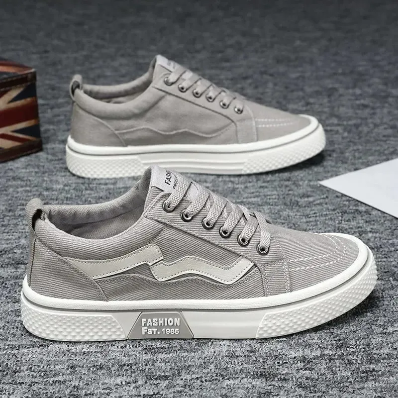 Trendy Männer Leinwand Schuhe Atmungsaktive Herren Casual Schuhe 2025 Neue Nicht-slip Männlichen Turnschuhe Sport Skateboard Schuhe Zapatillas De hombre — image 8