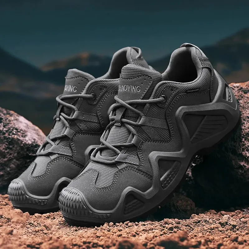 Outdoor Men's Hiking Shoes Non Slip Men Sneakers Lace Up High Top Casual Shoes Mesh Shoes for Men High Quality Zapatillas Hombre