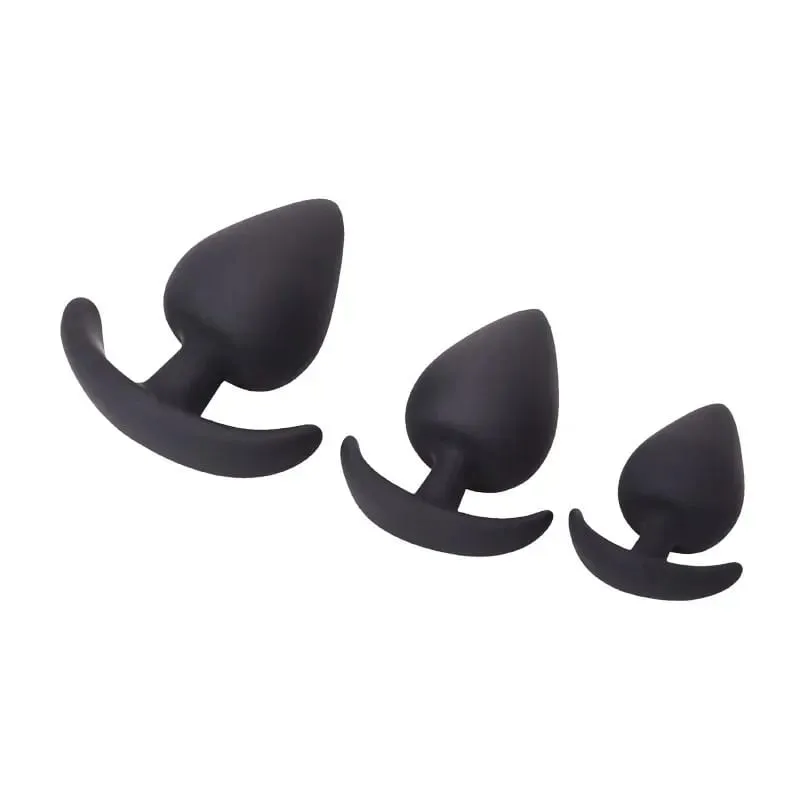 Soft Silicone Anal Sex Toys Anal Dilator Wearable Dildo Butt Plugs For All Day Ass Anus Expansion Anchor Analplug Buttplug 4Size
