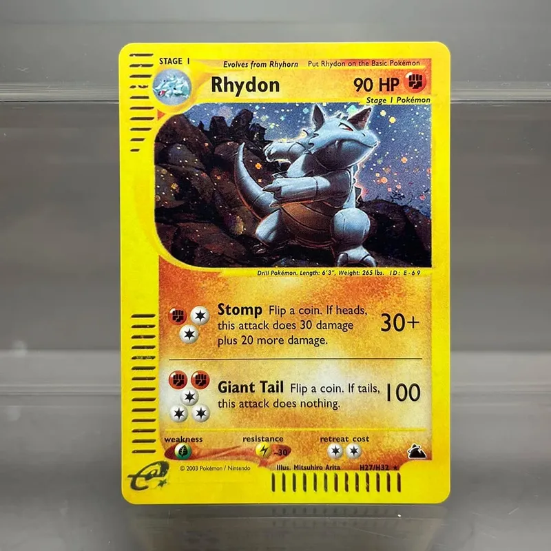 PKM-Karten Steelix Alakazam Scizor Einzelfolienkarten Raichu Slowking Game Collection-Karten PTCG-Ersatzkarten Aquapolis-Serie