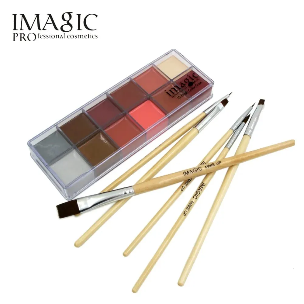 Professional Makeup Cosmetics 1 X12 Colors Body Painting+Skin Wax+professional makeup remover Makeup Set Tools