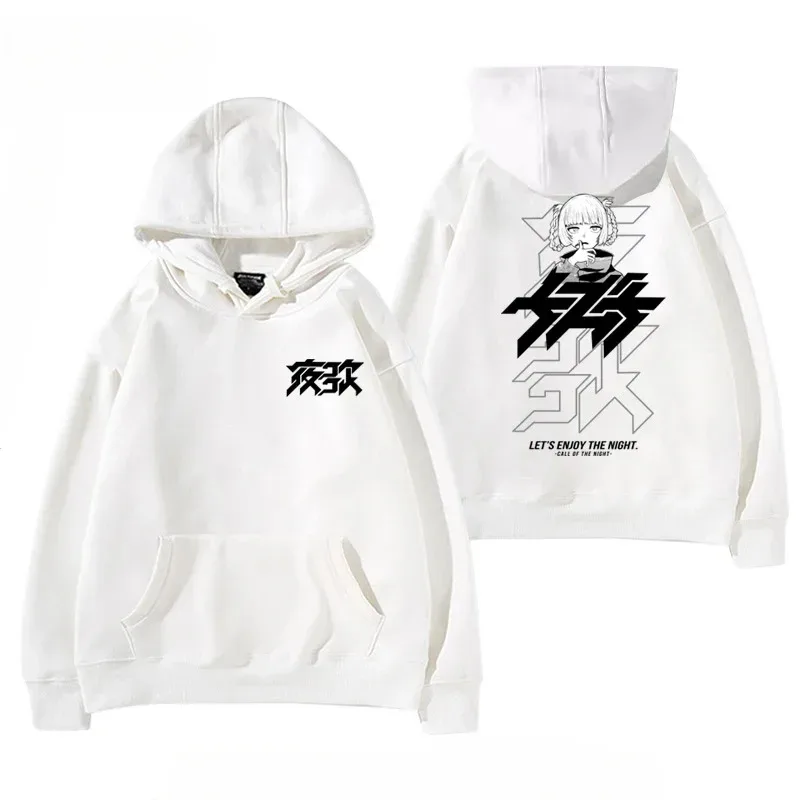 Y2K Anime CALL OF THE NIGHT Nazuna Nanakusa Funny Hoodie Hip Hop Graphic Sweatshirts Poleron Hombre Streetwear Harajuku Tracksui