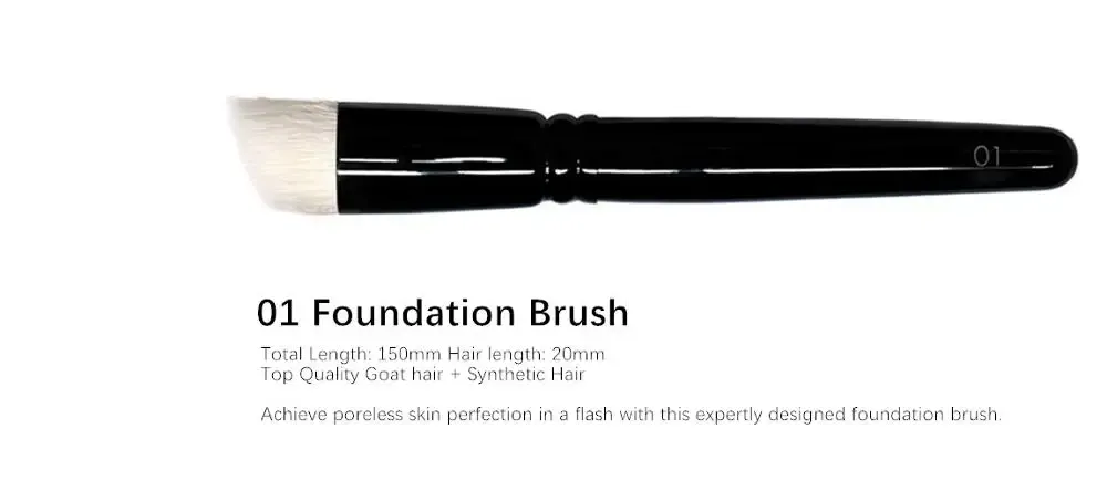 WG Luxury Squirrel Hair Foundation Powder Eye Shadow Crease Blending Makeup Brushes Precision Detail Soft Cosmetic Brush Tools
