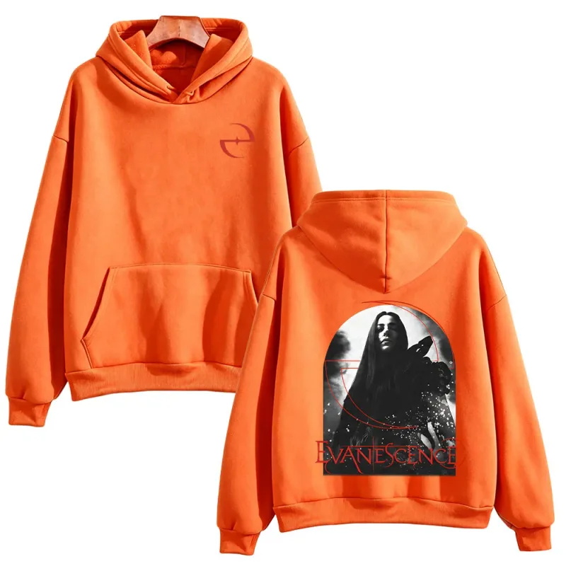 Sanctuary Logo Hoodie Evanescence Rock Band Pullovers Fashion Unisex High Street Sweatshirts Casual Long Sleeve Loose Streetwear