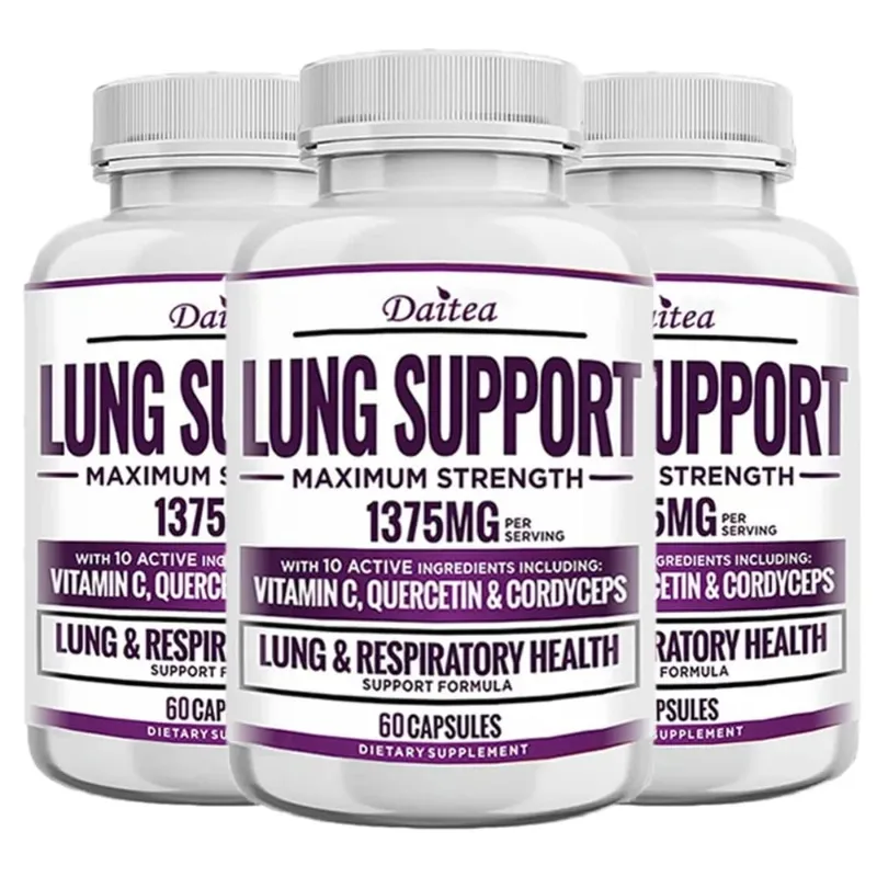 Lung Detox & Cleanse Capsules - Supports Bronchial and Respiratory Health Promoting Lung Cleansing and Detoxification