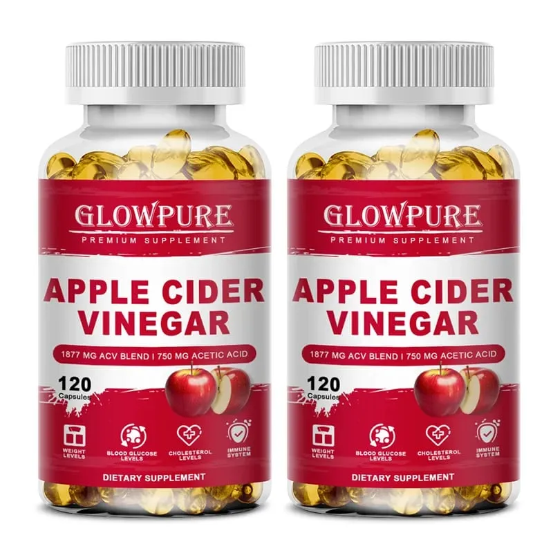 Apple Cider Vinegar Capsules for Digestion Detox & Weight Loss - Supports Fat Burn Bloating Relief & Constipation Support