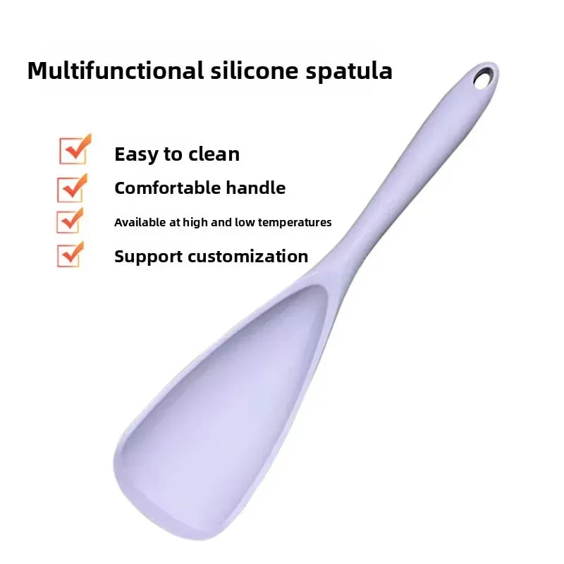 All-in-one silicone duckbill spatula heat-resistant cooking spoon salad server ice scoop and multi-functional spatula