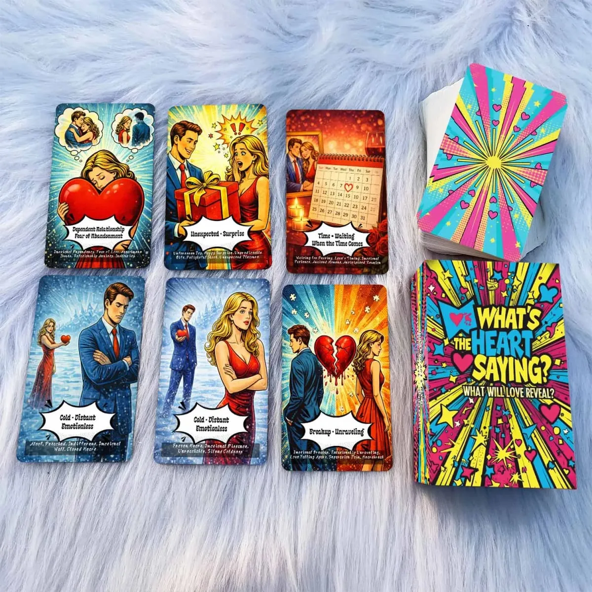 50Pcs What Will Love Reveal Oracle Cards 13x8 Cm Card Game Revealing Truths About Your Love Life and Relationships