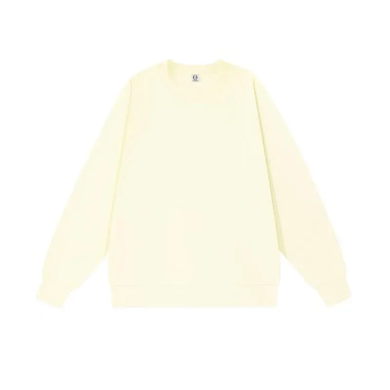 300 grams retro trendy round-neck hoodie stylish and simple casual sportswear shirt custom DTG printed with logo
